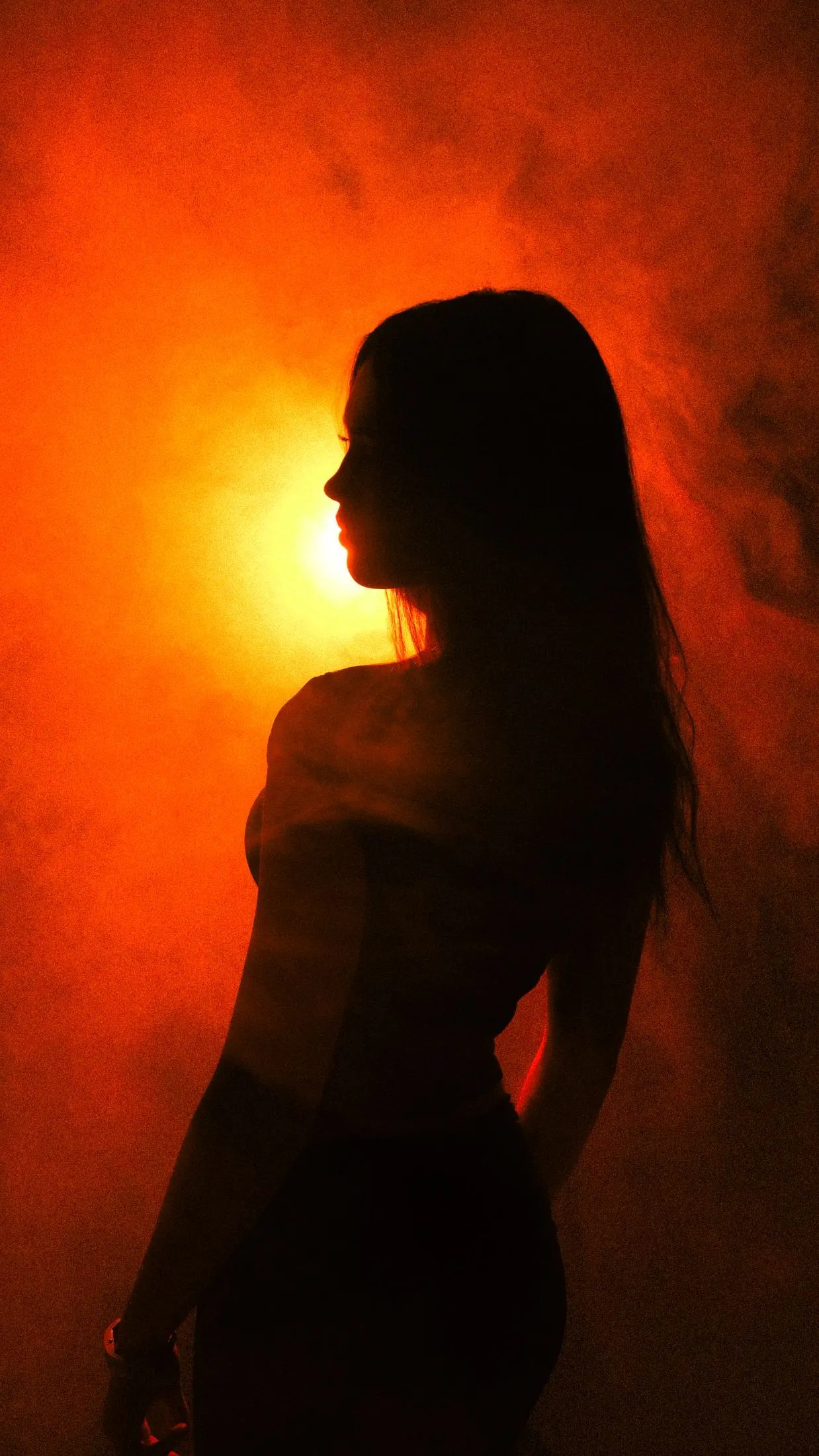 Editorial studio portrait with controlled light