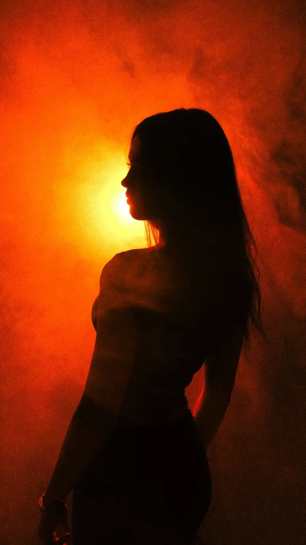 Editorial studio portrait with controlled light
